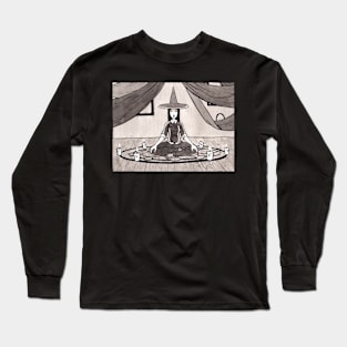 Witchy Magic Seance Inktober Painting Long Sleeve T-Shirt